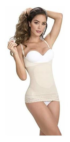 Premium Colombian Shapewear Body Shaper Braless Biocrystals 