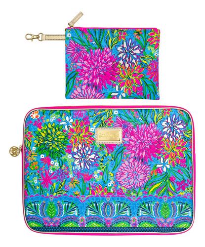 Lilly Pulitzer Funda Acolchada Tech Con Pequena Bolsa Con Cr