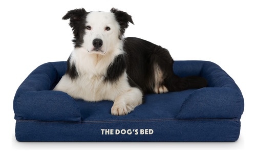 The Dog's Bed - Cama Ortopedica Para Perros De Mezclilla Azu
