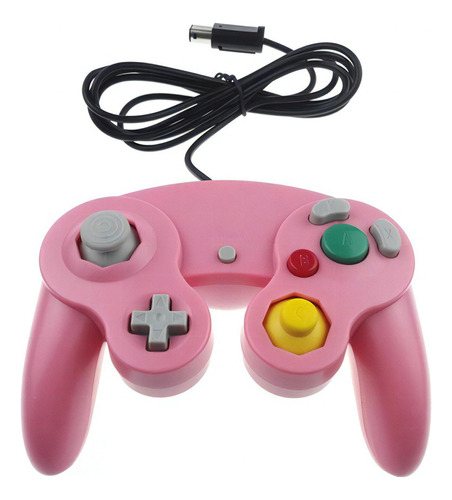Controlador Gamecube Game Cube Ngc Wii negro, azul y blanco, color rosa