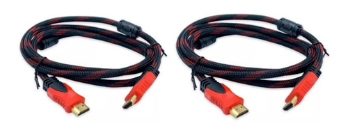 Cable Hdmi 1,5m Nylon Full Hd 1080p (2 Unidades)