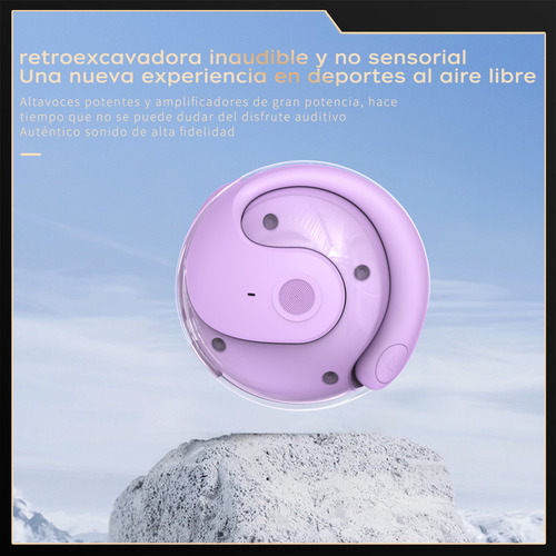 Sobast T26pro Ows Auriculares Inalámbricos Ai Headphones Color Violeta