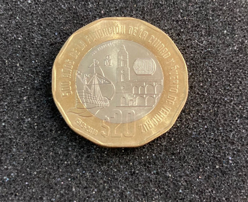 Moneda De $20 Pesos 500 Años Fundación De Veracruz Nueva