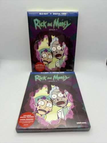Rick And Morty Tv Series Complete 4th Season Blu Ray *2- Ddd
