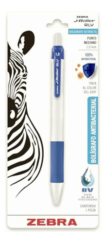 Bolígrafo J-roller Rlv Blister, Color Azul, 1 Pieza Zebra