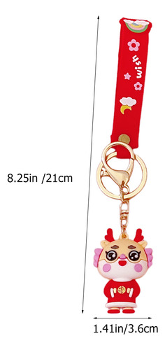 Llavero Toys Of The Lid Blessing Dragon, 3 Unidades