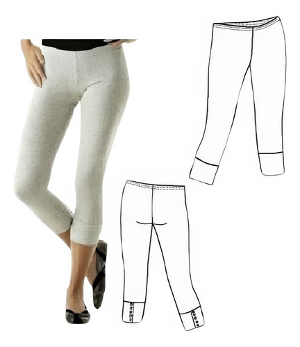 Moldería Textil Unicose -   Pantalon Calza Niña 0908