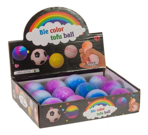 Squishy Ball Soft Azules Universo X12 Unidades Ltf Shop 