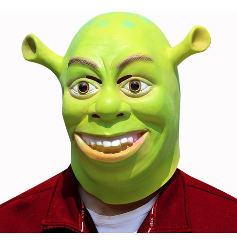 Máscara Shrek De Cabeza Completa De Látex Para Cosplay