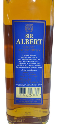 Whisky Escoces Sir Alber De Litro