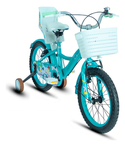 Bicicleta Infantil Tsw Posh Aro 16 Verde Com Roda Lateral Tamanho Do Quadro 7