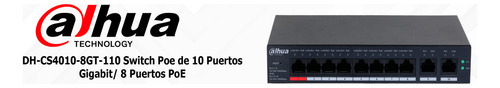 Dahua Dh-cs4010-8gt-110 Switch Cloud 10 Puertos 8 Ptos Poe