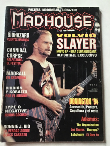 Lote 9 Revistas Madhouse Y Heavy Rock Leer (Usado)