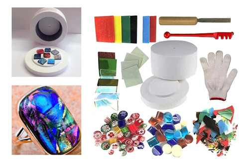 Kit De Fusión De Vidrio Para Microondas De 10 Piezas,