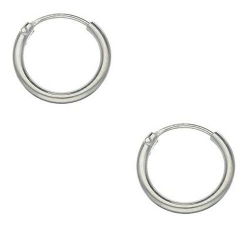 Argollas Lisas 8 Mm De Plata Ley 925