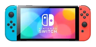 Nintendo Switch Oled 64gb Standard Rojo Neón Azul