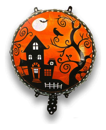 Balão Halloween - Redondo Casa Assombrada Pf10452