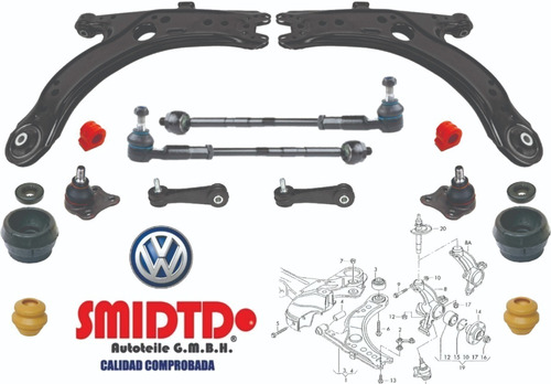 Bieleta Horquill Rotula Base Vw Clasico 05-15 16 Pza Std/aut