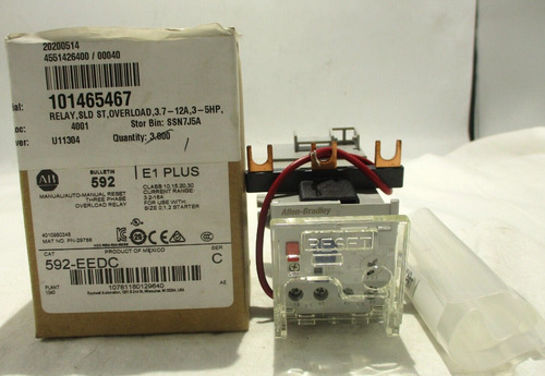 New Allen-bradley 592-eedc Ser C Overload Relay 3.2-16a Ccg