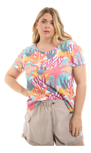 Remera Estampada Plus Size-talle Grande