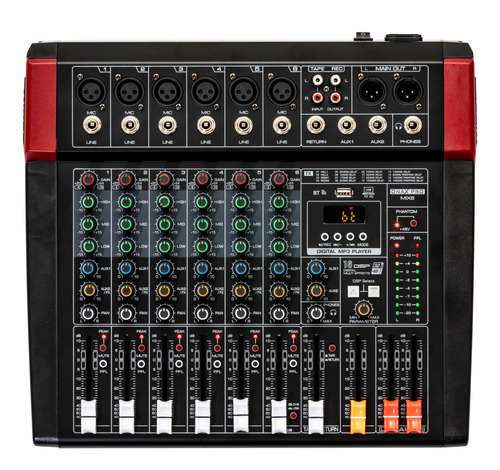 Onax Pro Mix6 Consola Mixer Interface +48 Fx Bt Usb Open Box