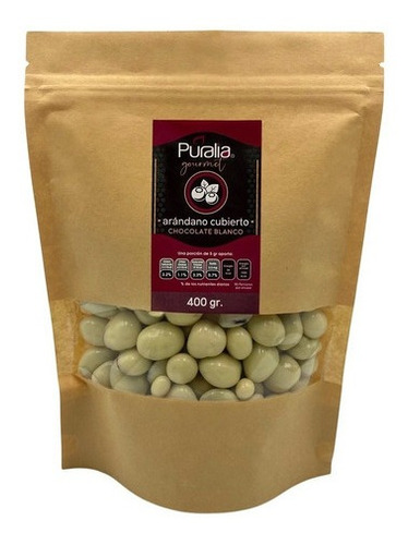 Arándano cubierto chocolate blanco Puralia Gourmet 400gr