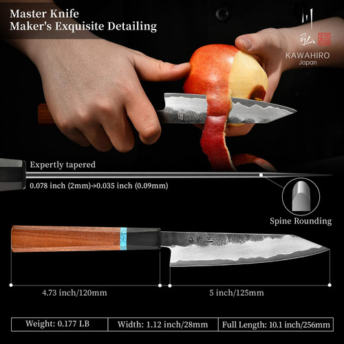 Cuchillo Utilitario Japonés De Acero Inoxidable 5 Pulgadas P