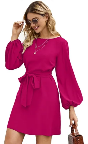 Vestidos magenta cortos deals
