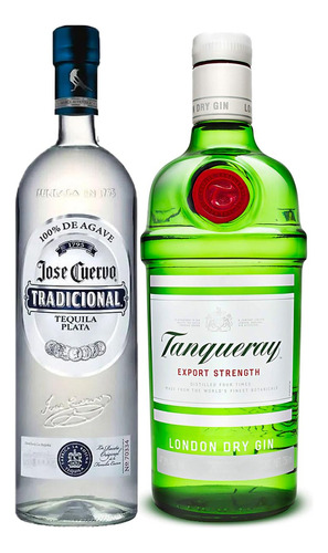 Tequila Jose Cuervo 950 Ml + Ginebra Tanqueray Seca 750 Ml