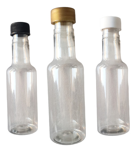 10 Pzas Botella Mini Redonda Plástico Envase Premium 50 Ml