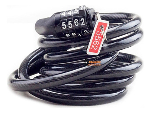 1 Candado Cable Guaya Clave Seguridad Para Moto O Bicicleta