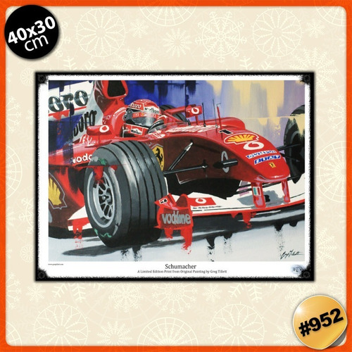 Pack De 3 Posters 30 X 40 Cm / Autos F1 Ferrari Hamilton