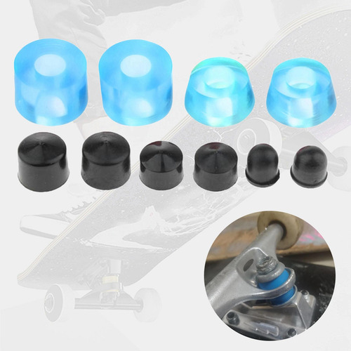 Kit De Bucha De Skate Para Caminhão Pu De Alto Azul Limpo