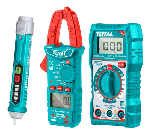 Kit Electricista Total, Multímetro, Amperímetro, Det Voltaje