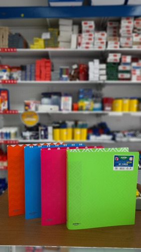 Imagen 2 de 5 de Carpeta 3 Aros 1 Neon Colores Surtidos Pointer