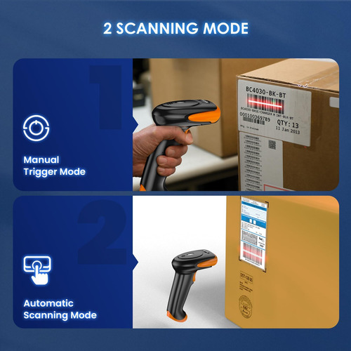 Eyoyo 2d Qr Bluetooth Escáner De Código De Barras Inalámbric