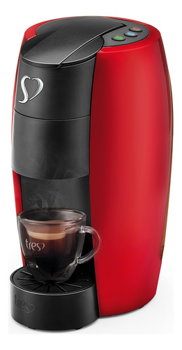Três Coracões Cafeteira Três G1 Lov Basic Vermelha 127v