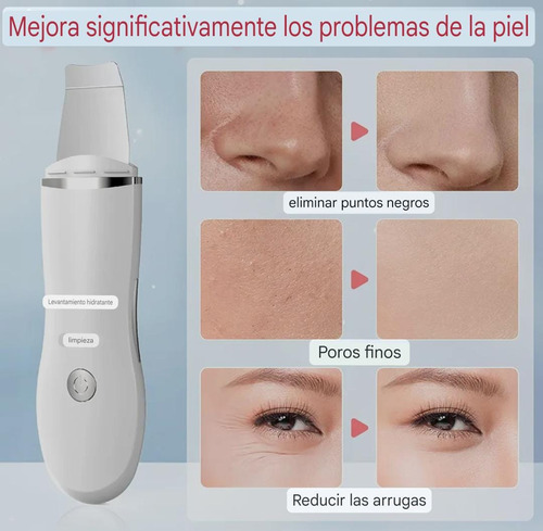 Limpiador Ultrasonico Hidrata Exfoliante Facial Con Espatula
