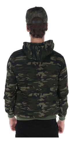 Sudadera Camuflajeada De Felpa Para Hombre Moda Casual Chb