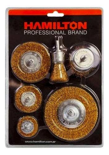Kit De Cepillos Para Taladro Hamilton Bk6 X 6 Unidades