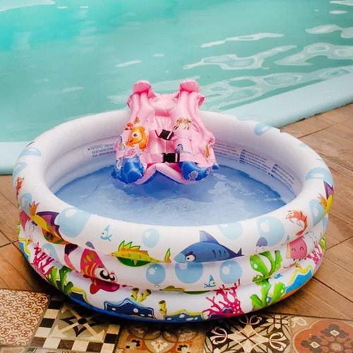 Pileta Inflable Redonda 91 X 25, Infantil Sun Club - 13574 Color Azul