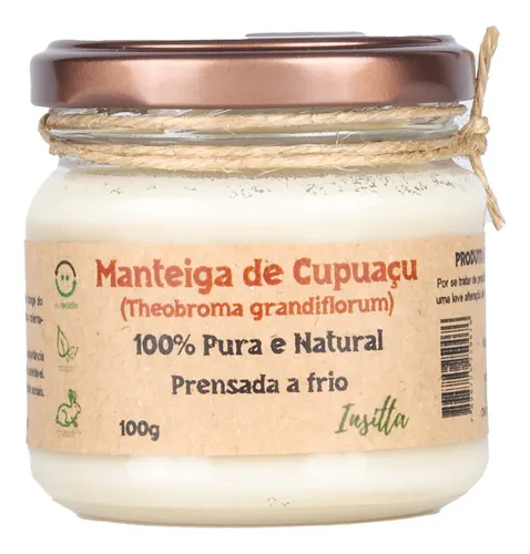 Manteiga De Cupuaçu 100% Pura E Vegana 100g Insitta Natural