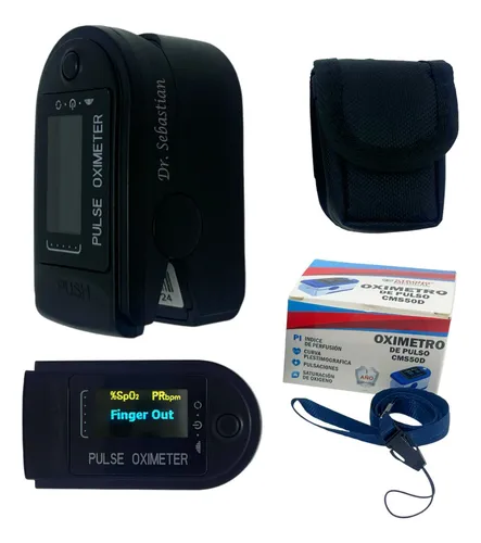 Oximetro Strong Medical Con Curva Adulto + Estuche + Marca