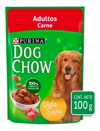 Alimento Perro Carne Adulto Sobre 100 G Dog Chow Purina