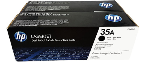 Toner Hp 35a Cb435a Negro Dual Pack