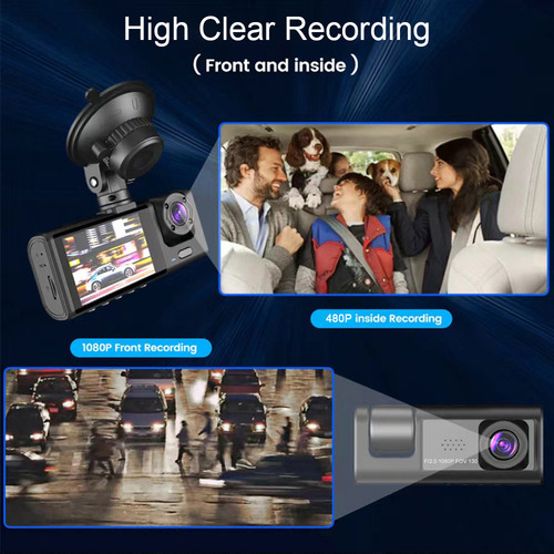 Cámara De Tablero 1080p Dvr Frontal.interior.trasera 2