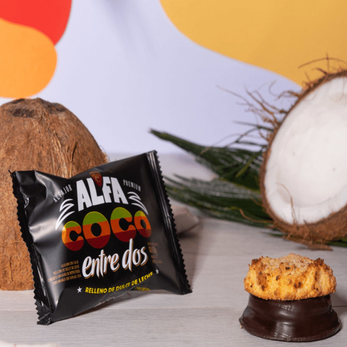 Imagen 3 de 10 de Alfajor Premium Entre Dos - Caja X12 Ud. Alfacoco