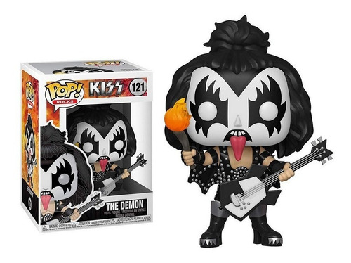 Imagem 2 de 2 de Funko Pop The Demon #121 - Kiss Gene Simmons - Rocks