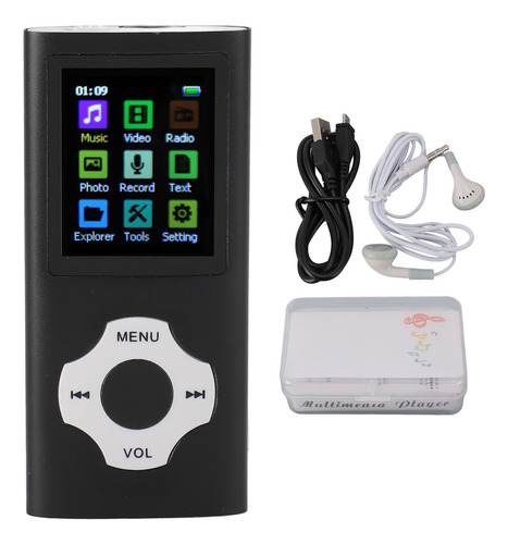 Reproductor Mp3 Hifi Recargable Sin Pérdidas Con Pantalla Tf