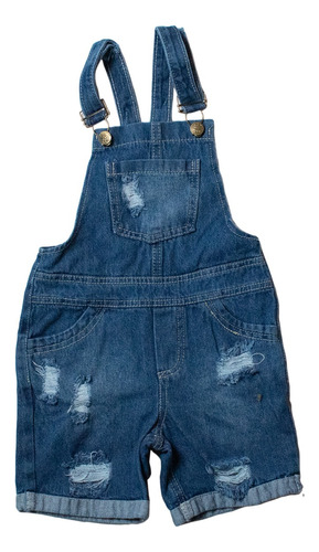 Jardinero Corto De Jeans Niño